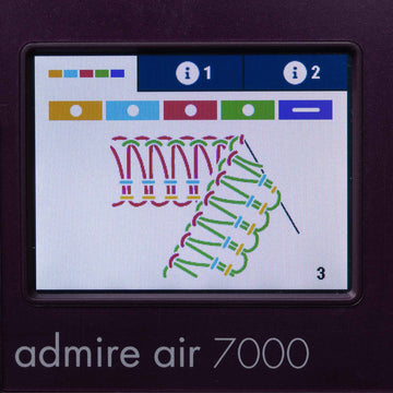 PFAFF® admire™ air 7000 Purple Coverlock Machine