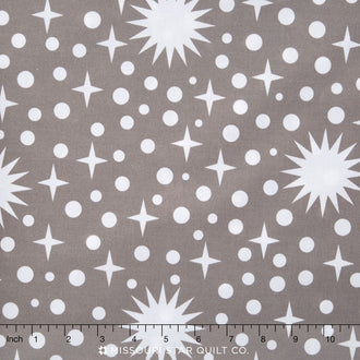 Rhoda Ruth Wide - Stars and Dots Smoke 108" Backing