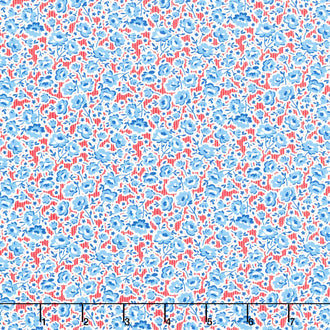 Garden Party - Festive Florals Red Yardage