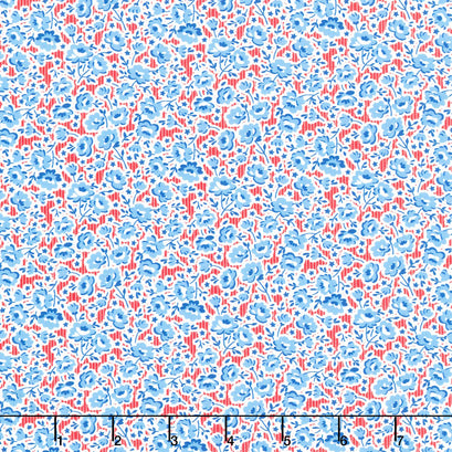 Garden Party - Festive Florals Red Yardage