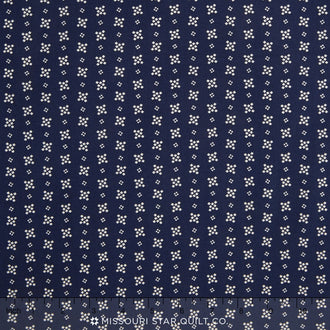 Betsy's Basket - Squares Navy Yardage