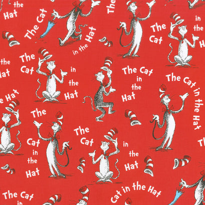 The Cat in the Hat - Words Cat Red Yardage