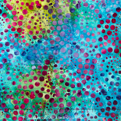 Artisan Batiks - Dot, Dot, Dot - Multi Big Swirls Yardage
