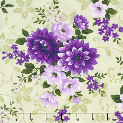 Georgina - Floral Honeydew Yardage