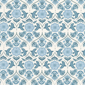 Folk and Lore - Flight of Fancy Eggshell Yardage