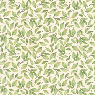 Sunflower Splendor - Leaf Toss Cream Yardage