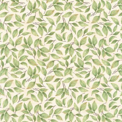 Sunflower Splendor - Leaf Toss Cream Yardage