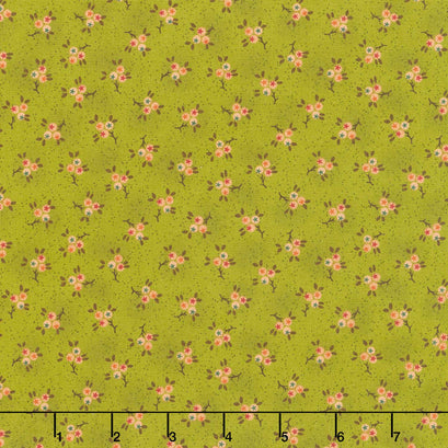 Autumn Farmhouse - Starberry Sprigs Kiwi Yardage