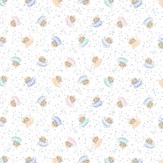 Whiskers & Paws - Dogs Tiny Teacups White Yardage