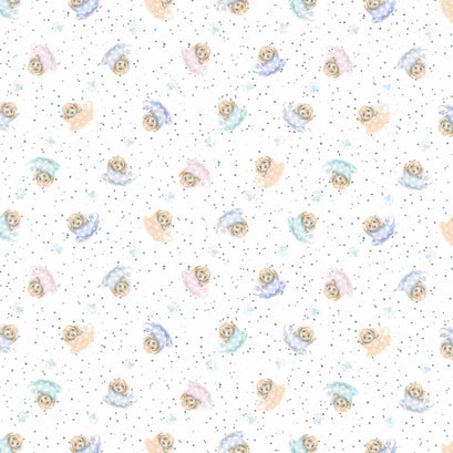 Whiskers & Paws - Dogs Tiny Teacups White Yardage