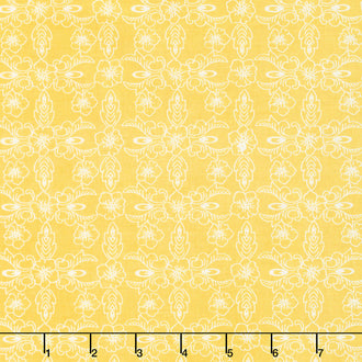 Hand Picked - Violet Yellow Yardage