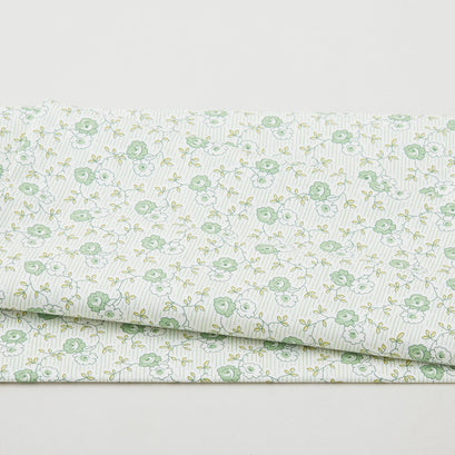Blossoms - Floral Vine Green 2 Yard Cut