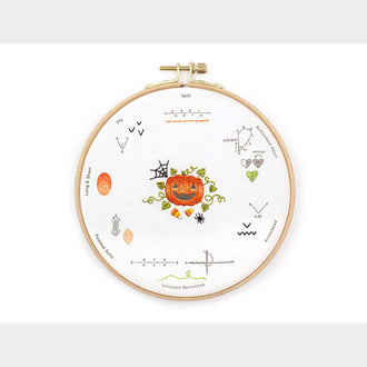 Halloween Embroidery Stitch Sampler Kit