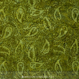 Tonga Batiks - Autumn Paisley Forest Yardage