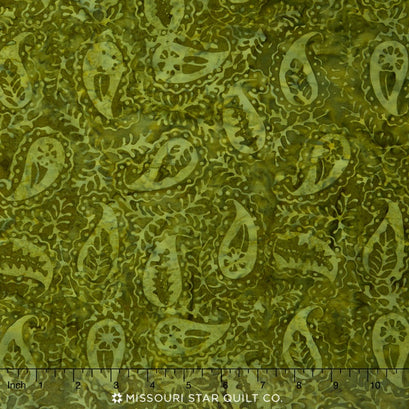 Tonga Batiks - Autumn Paisley Forest Yardage