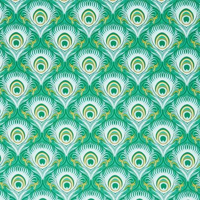 Wild Abandon - Seduction Teal Yardage