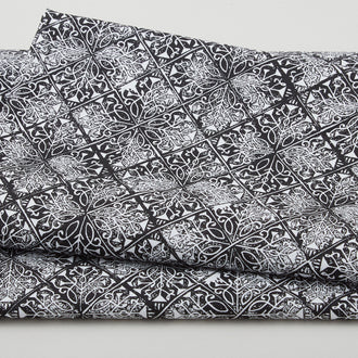 Pop of Red Favorites - Tile Black/White 2 Yard Cut