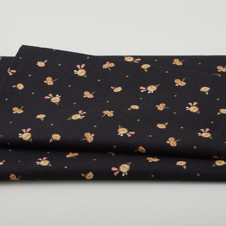 A Golden Life Favorites - Tiny Daisies Black 2 Yard Cut