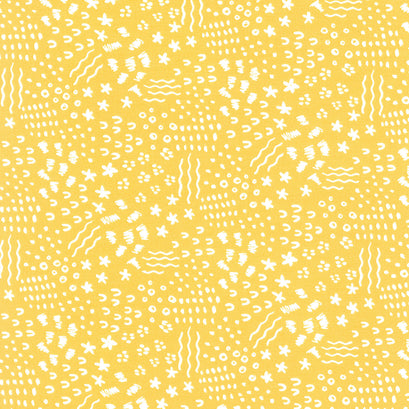 Get Your Cray-on - Crayola Dense Doodle Yellow Yardage