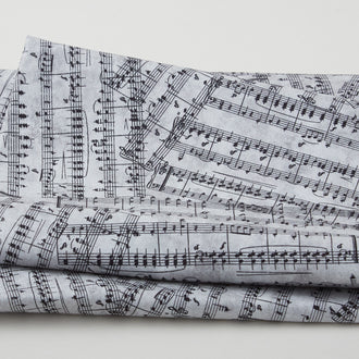 Pitch Perfect - Music Melody Charcoal 2 Yard Cut
