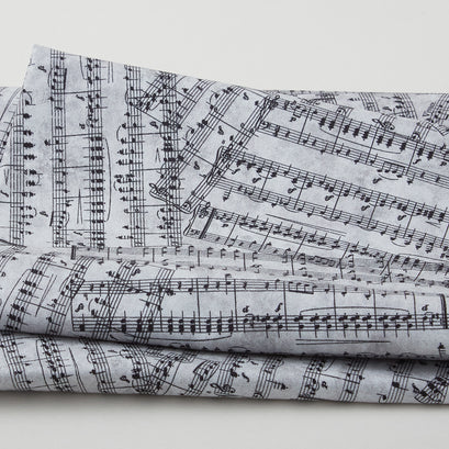Pitch Perfect - Music Melody Charcoal 2 Yard Cut