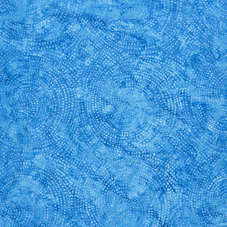 Tonga Batiks - Bluebell Dotty Spiral Lapis Yardage
