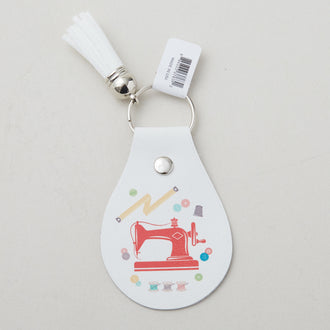 Leather Circle Key Chain - My Happy Place