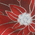 Holiday Flourish 11 - Silver Poinsettias Ebony Metallic Yardage