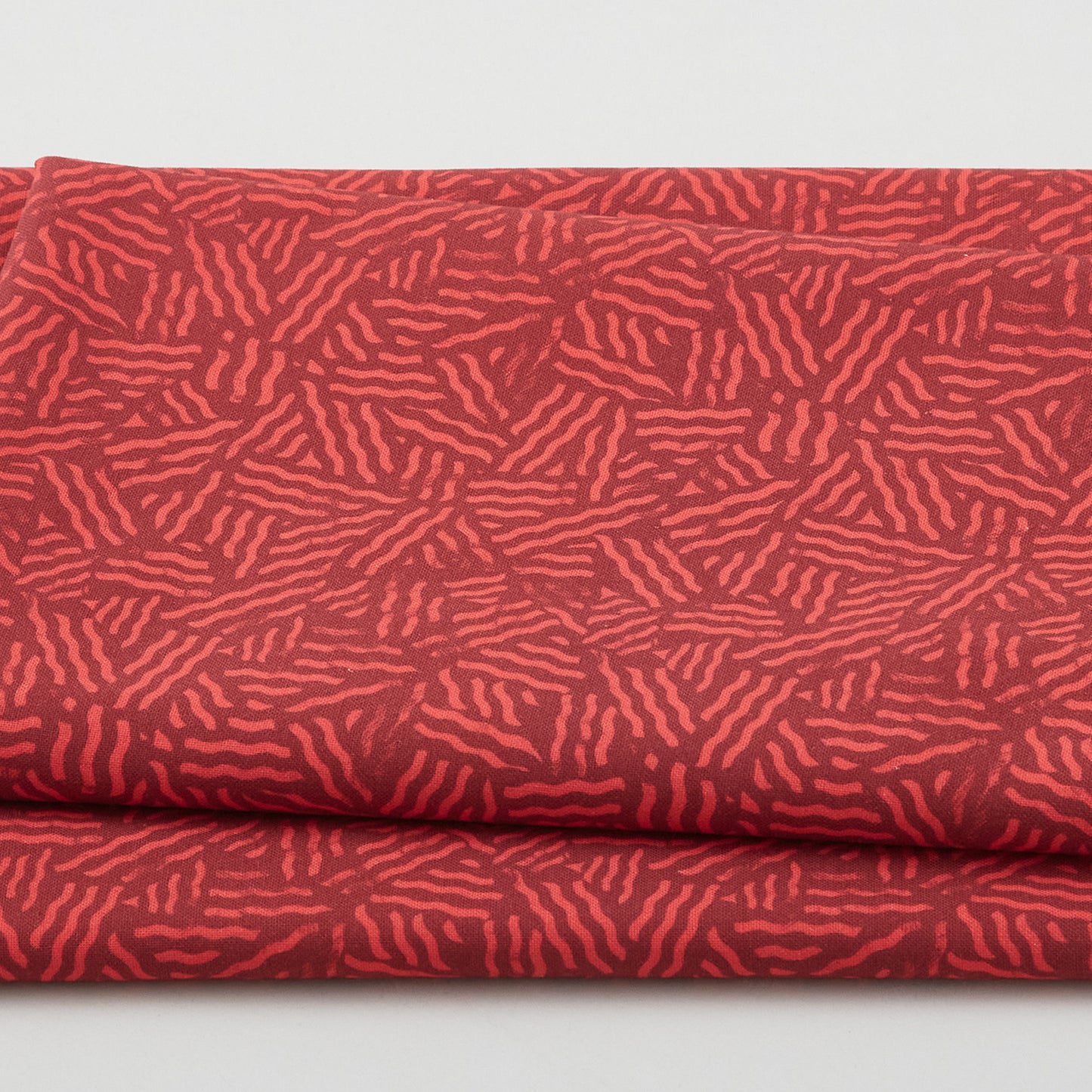 Electric Flow - Wavy Lines Red 2 Yard Cut Primary Image