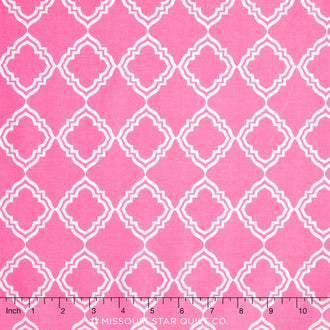 Extravaganza - Geometric Pink Yardage