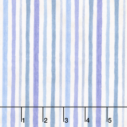 Morning Blooms - Stripes Cream Yardage