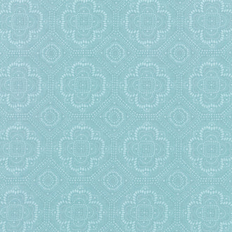Season's Study - Grid Tonal Teal Yardage