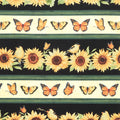 Sunflower Splendor - Repeating Stripe Multi Yardage Primary Image