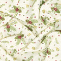 Silent Night - Olive Branch Ivory Metallic Yardage Alternative View #1