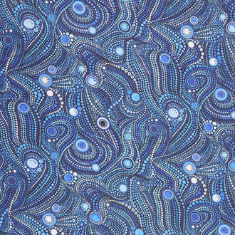 Effervescence - Dots Water Digitally Printed Yardage