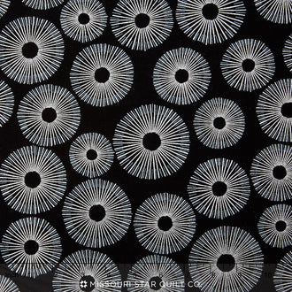 Sparkle - Circlet Black Metallic Yardage