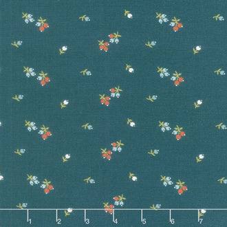 Flower Box - Buds Peacock Yardage