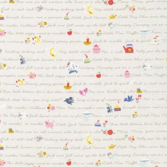 Once Upon a Rhyme - Verses Cream Yardage