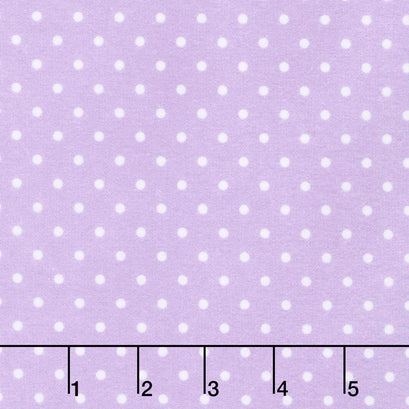 Cozy Cotton Flannels - Dot Lavender Yardage