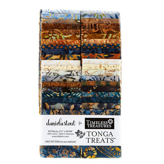 Tonga Treats Batiks - Stonewash 2.5" Strips