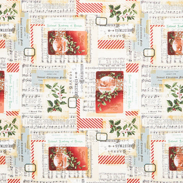 Holidays Past - Holiday Collage Multi Canvas Yardage Primary Image