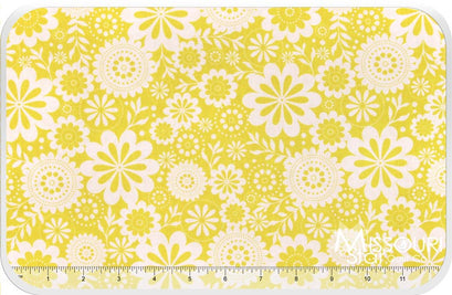 Evening Blooms - Floral Yellow Yardage