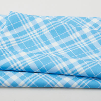 Country Cottage - Porch Plaid Blue 2 Yard Cut
