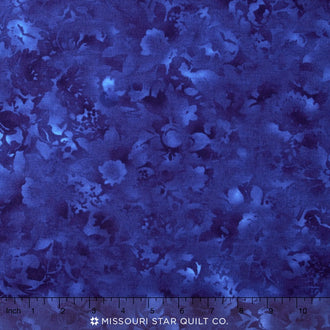 Fusions Bloom - Blueberry Yardage