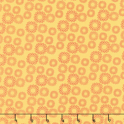 Here Comes the Sun - Sun Yellow Yardage