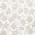 Holiday Flourish - Festive Finery - Taupe ColorstoryPoinsettias Blanc Yardage Primary Image
