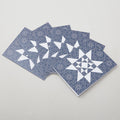 Vintage Quilt Star Dark Blue Notecards Boxed Set of 6 Primary Image