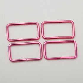 Sallie Tomato Tula Pink 1-1/2" Rectangle Rings - Set of Four Pink Primary Image