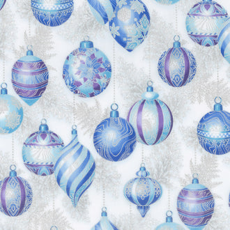 Holiday Flourish 11 - Peacock Ornaments Peacock Metallic Yardage