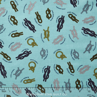 Modern Scouting - Scout Knots Blue Yardage